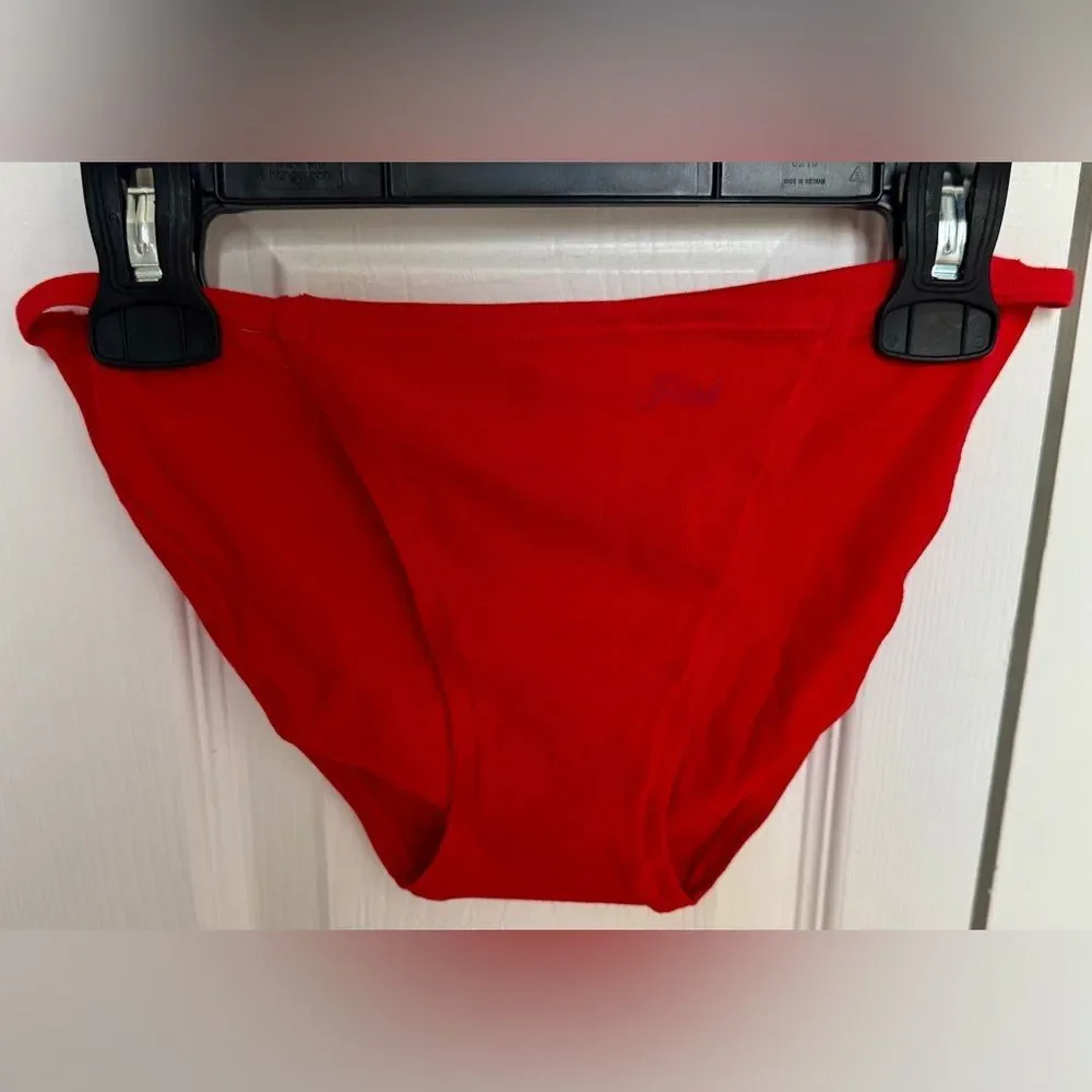 New with tags! Gorgeous red Victoria’s Secret “Cotton String Bikini Panty!”